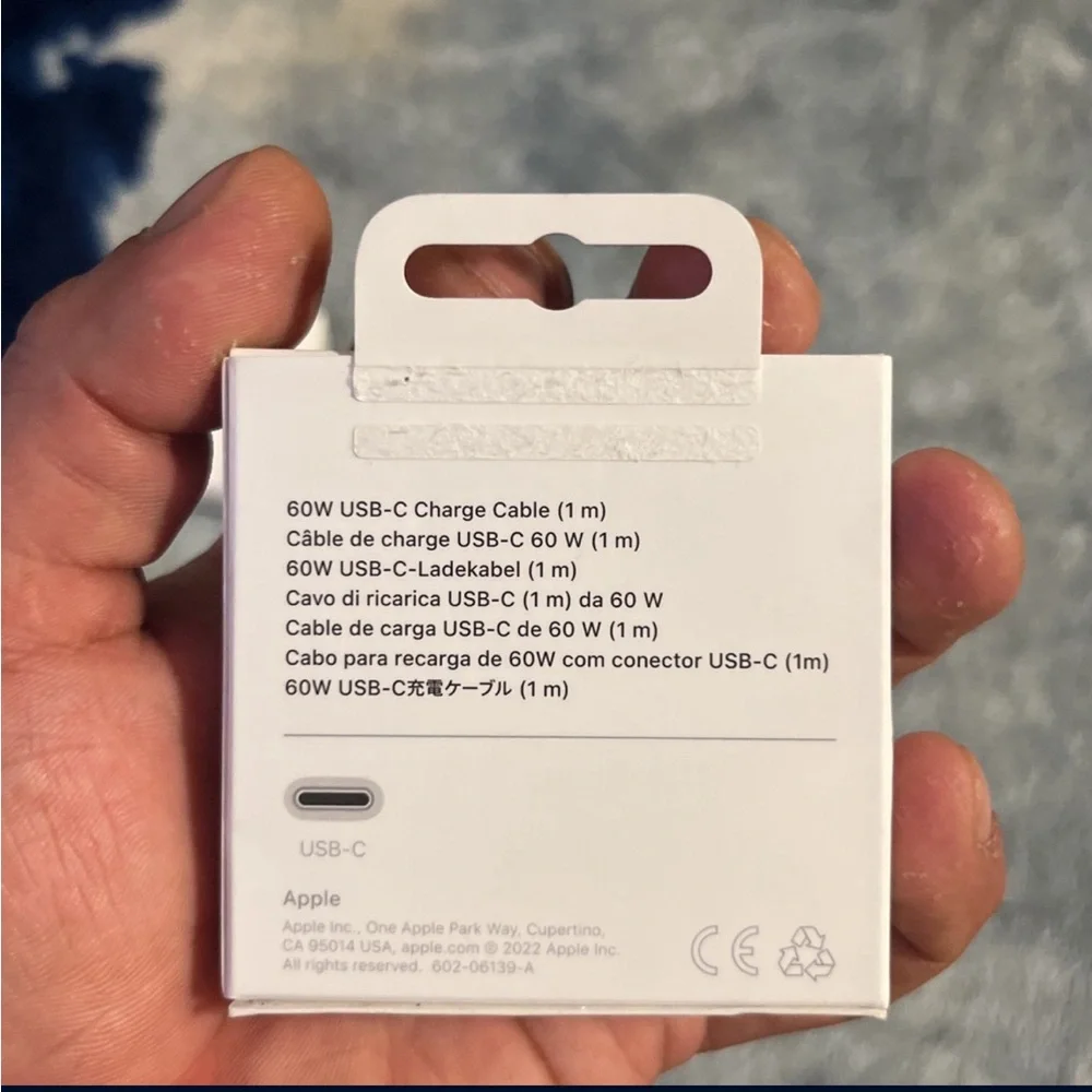 Apple USB-C To USB-C 60w Charge Cable 1m